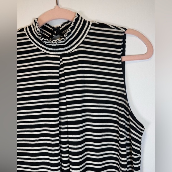 Speechless Black and White Striped Sleeveless Dress Size Medium - Picture 3 of 6
